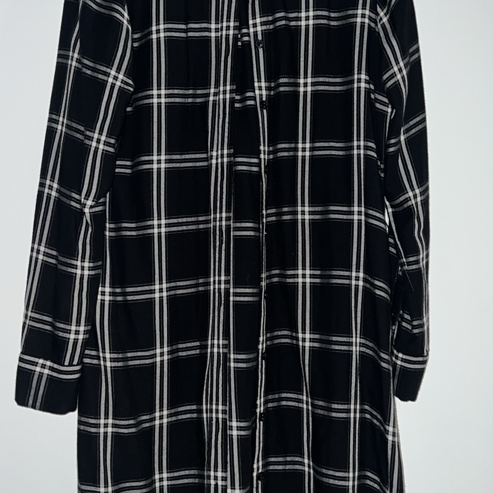 Banana Republic Black and White Checkered Shirt
